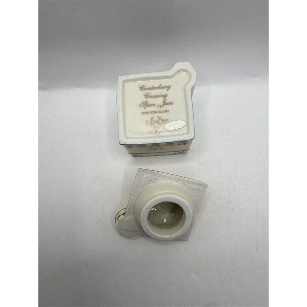 Lenox CANTERBURY CROSSING Spice Village Jar CHIVES No Chips